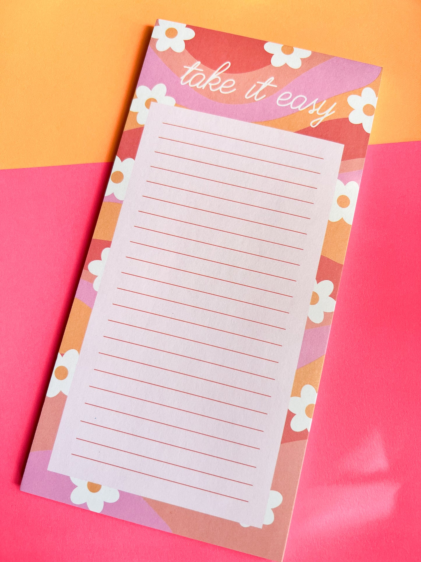 Take It Easy Stationary Notepad