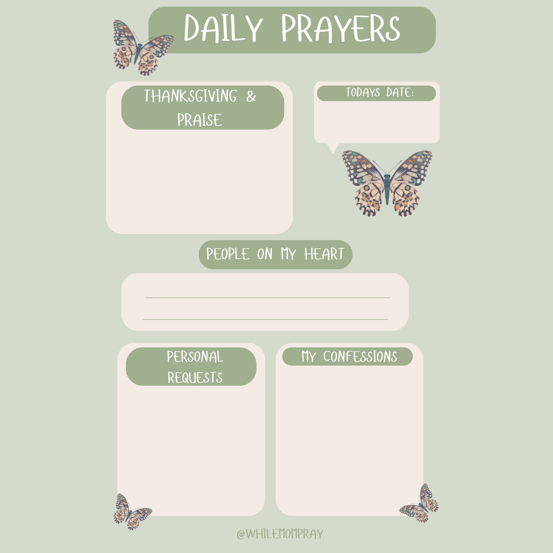 Daily Prayers Stationary Notepad